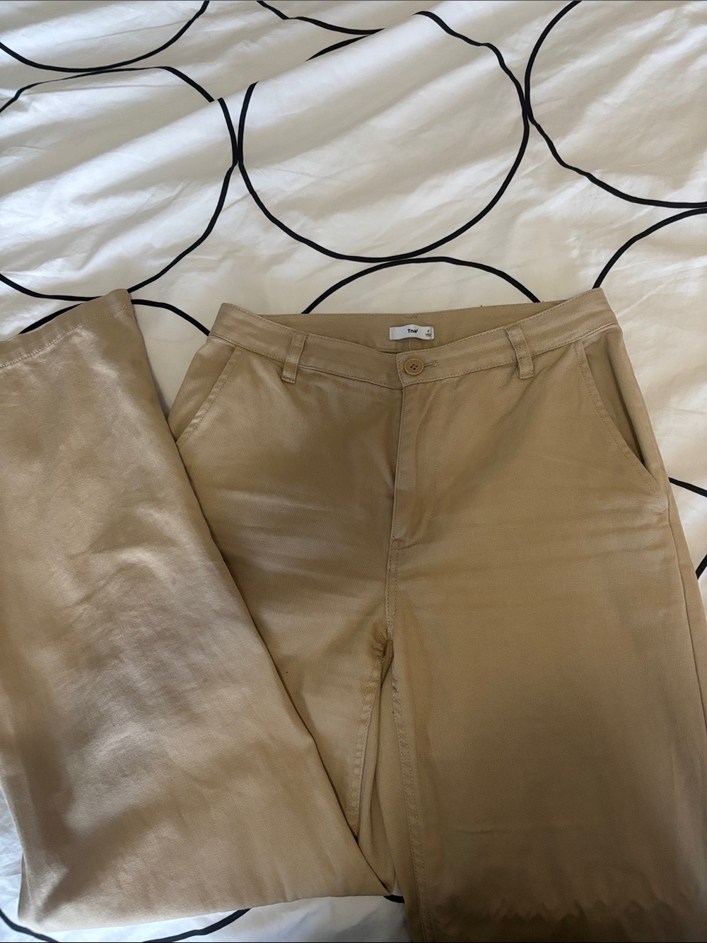 TNA Wide Leg Carpenter Pants in Tan